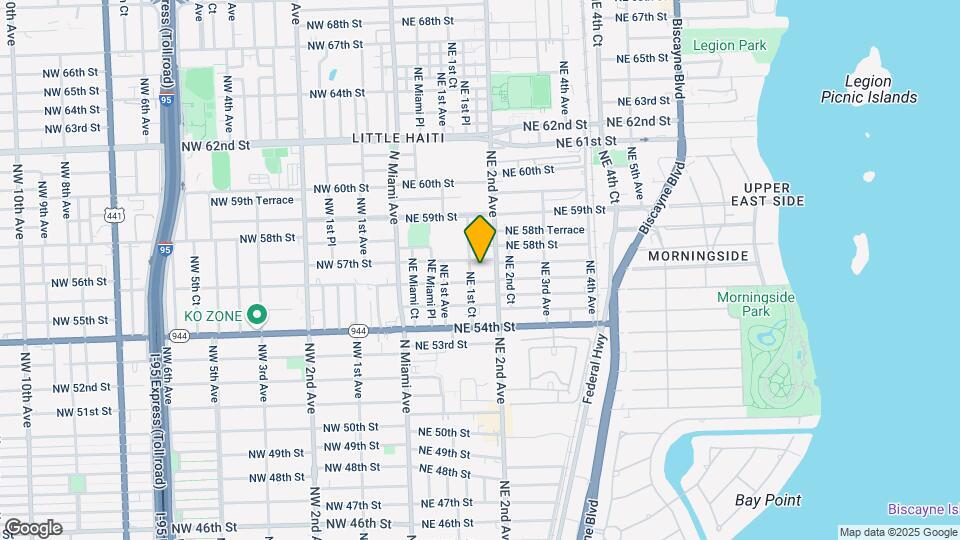 180 NE 57th St Map and Location Details