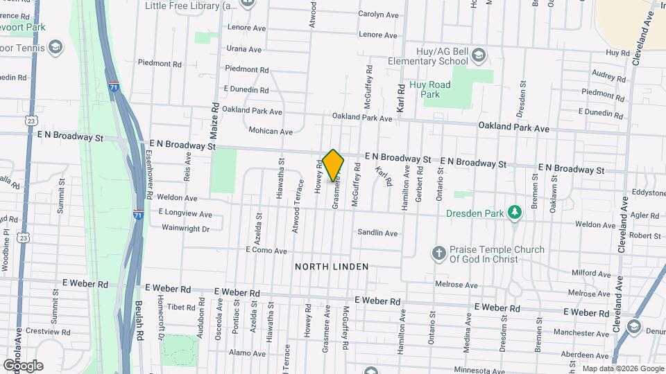 3081 Grasmere Ave Map and Location Details