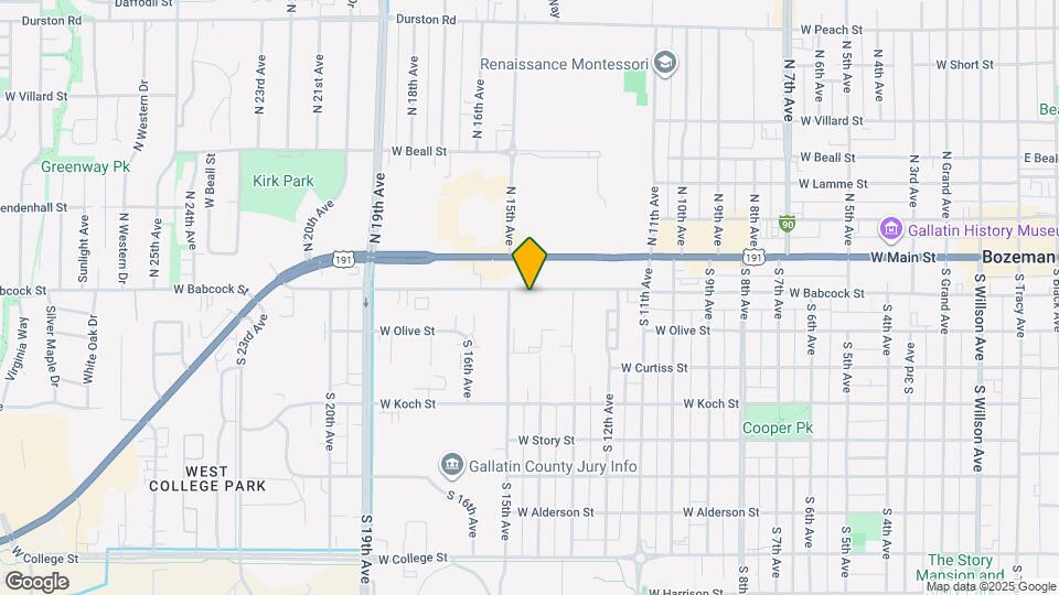 1410 W Babcock St Map and Location Details