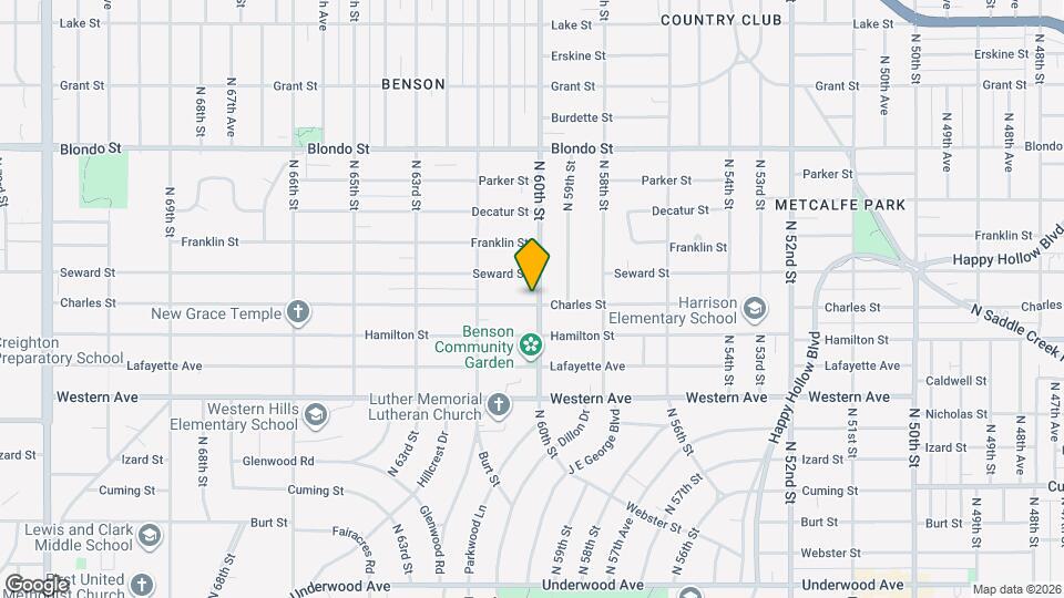 1504 N 60th St Map and Location Details