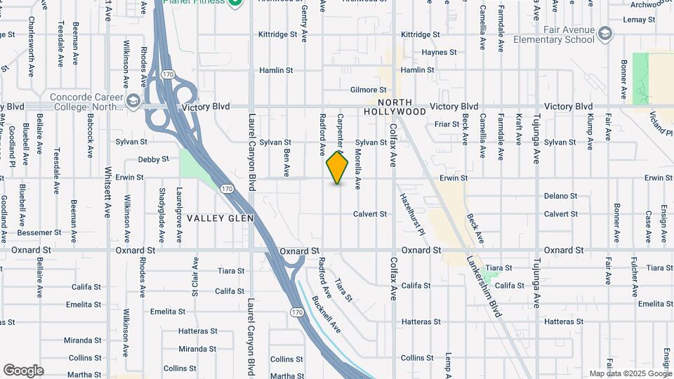 6143 Carpenter Ave Map and Location Details