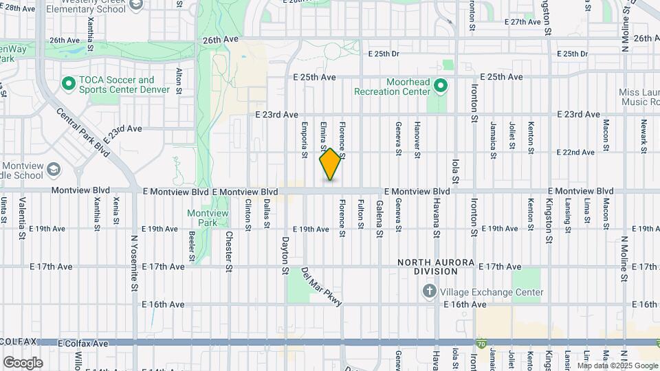 2000 Elmira St Map and Location Details