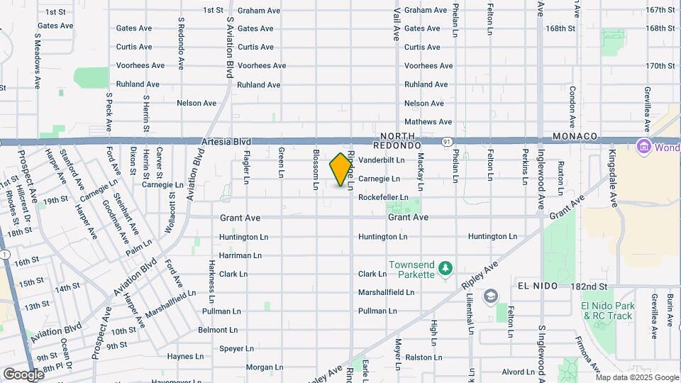 2117 Rockefeller Ln Map and Location Details