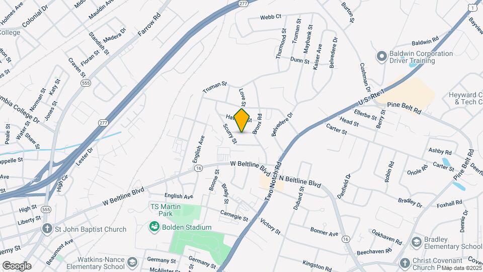 1813 Bassler St Mapa y Detalles de la Ubicación