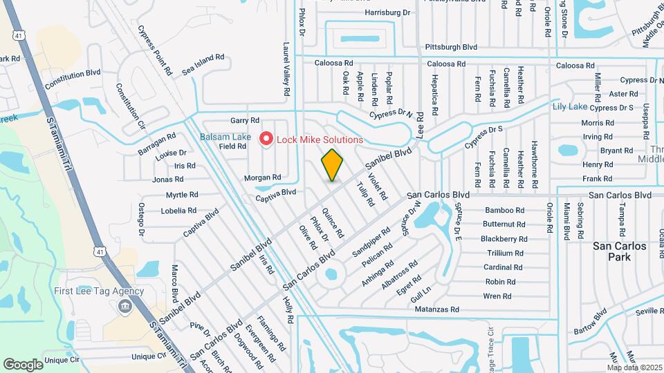 8109 Sanibel Blvd Map and Location Details