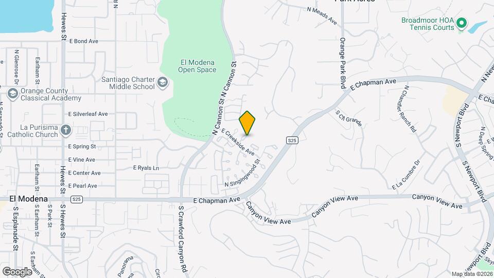 5749 E Creekside Ave Map and Location Details