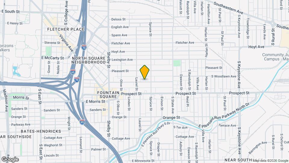 1452 Woodlawn Ave Map and Location Details