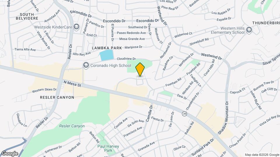 237 N Alto Mesa Dr Map and Location Details