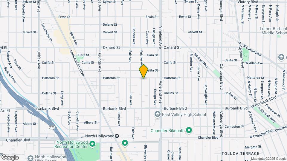 5756 Fulcher Ave Map and Location Details