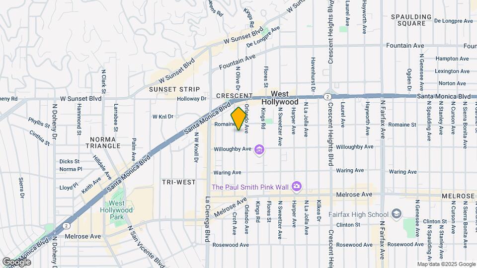 938 N Croft Ave Map and Location Details