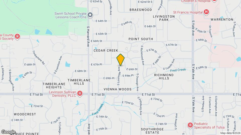 6737 S Louisville Ave Map and Location Details