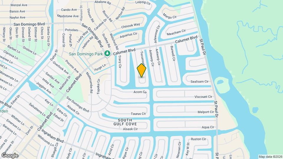 8181 Tecumseh Cir Map and Location Details