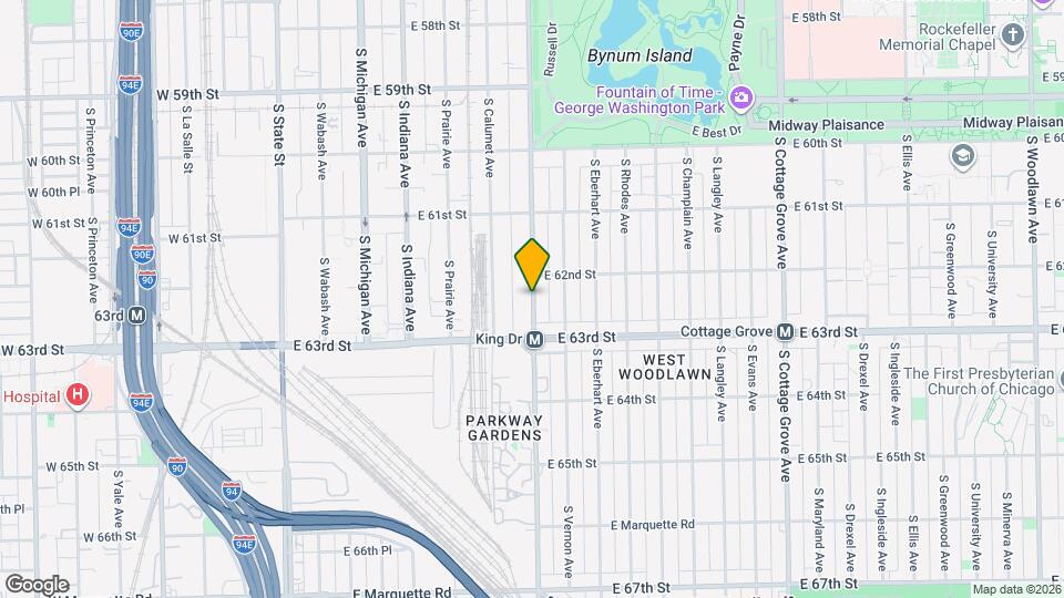 6222 S King Dr, Unit 3 Map and Location Details