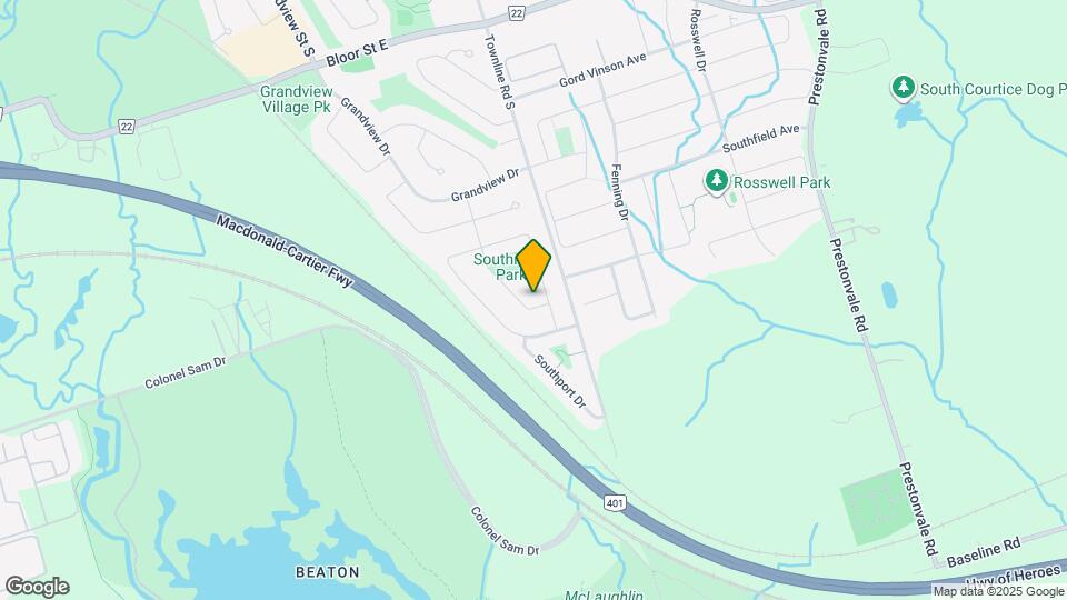 929 Southdown Dr Map and Location Details