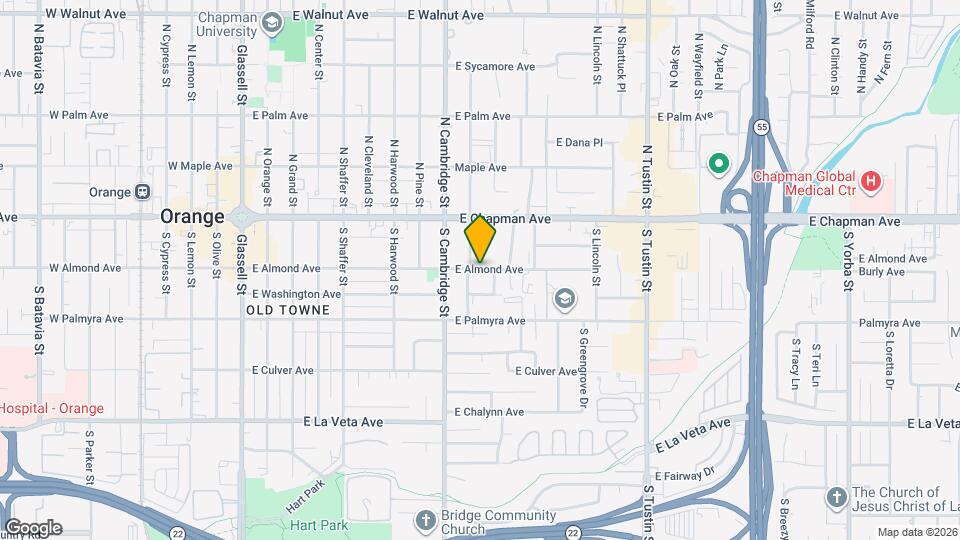 1004 E Almond Ave Mapa y Detalles de la Ubicación