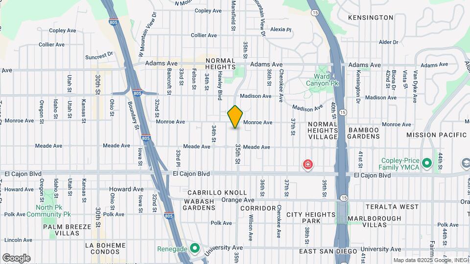 4454 35th St Map and Location Details