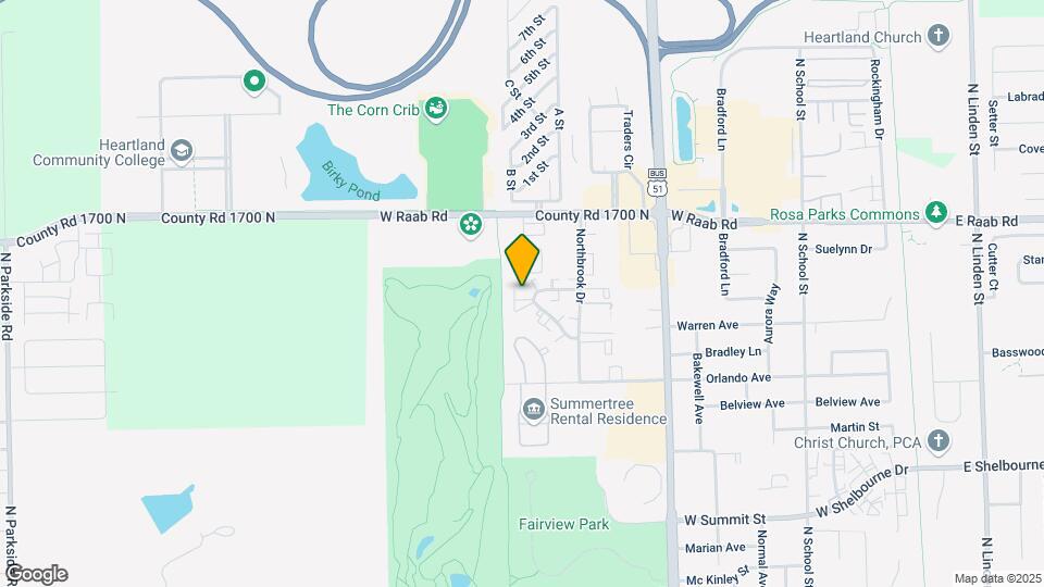 712 N Golfcrest Rd Map and Location Details