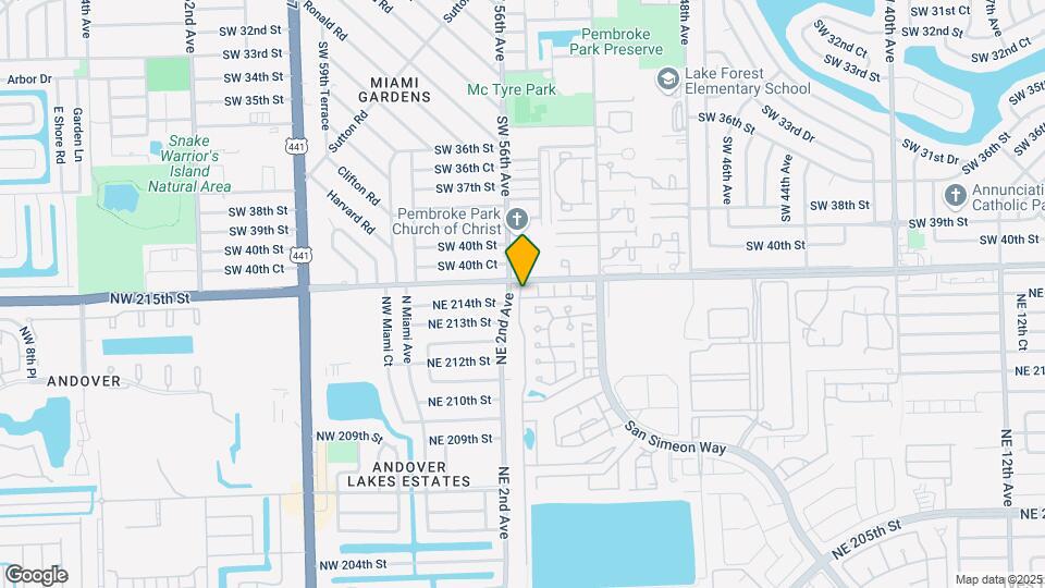 21443 NE 2nd Ct Map and Location Details