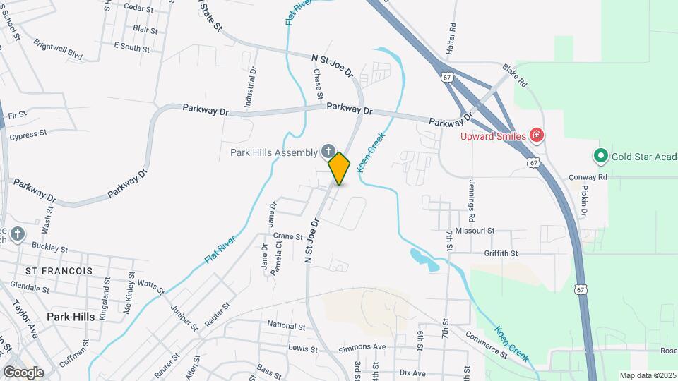 1015 N St Joe Dr Map and Location Details