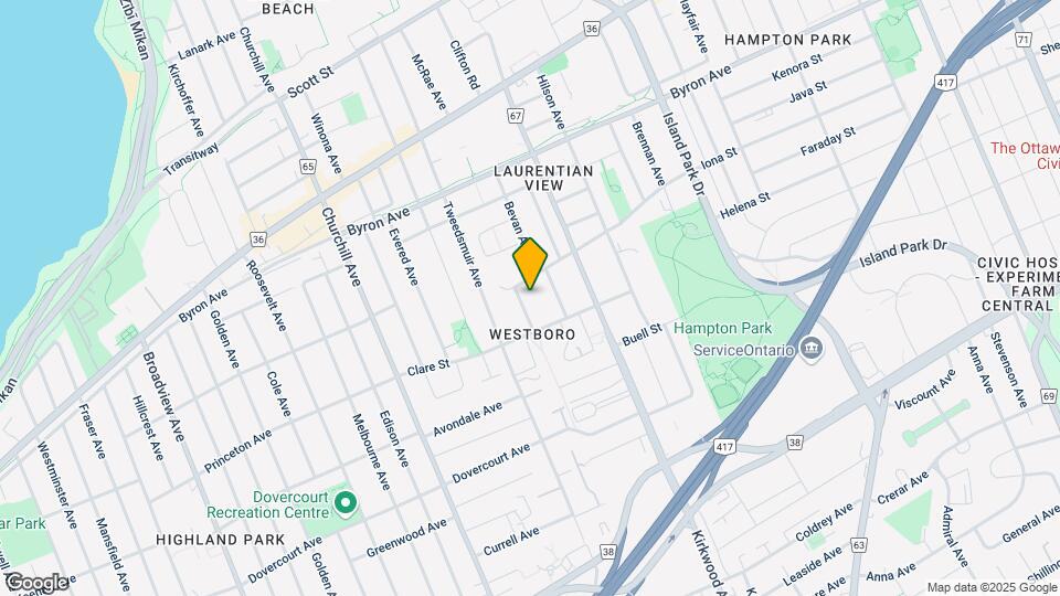 527 Broadhead Ave Map and Location Details