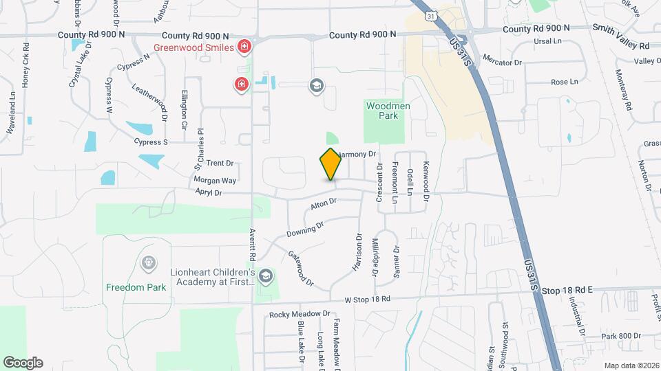 1296 Edgewater Dr Mapa y Detalles de la Ubicación