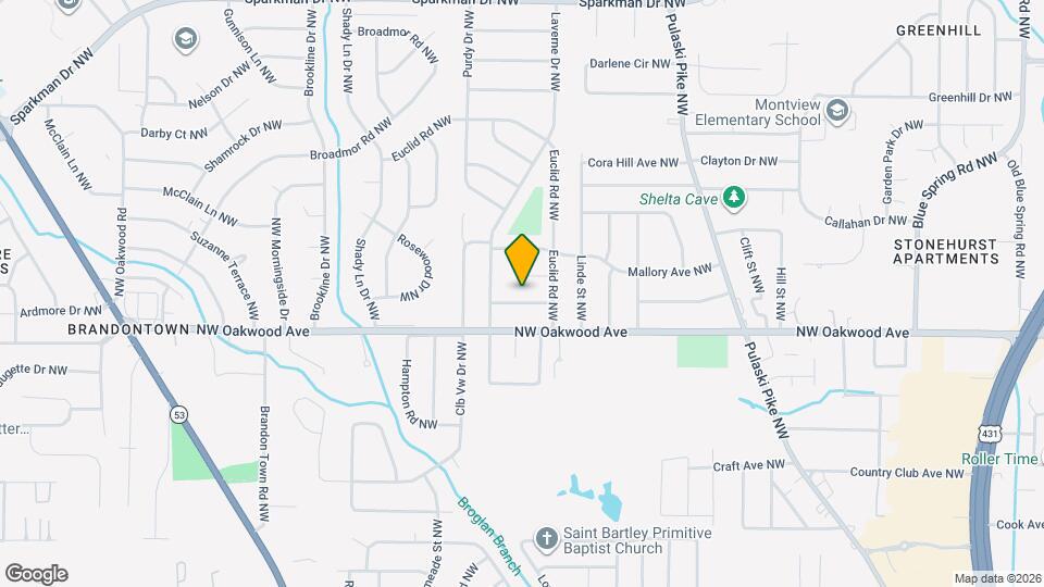 3406 Oakmont Ave NW Map and Location Details