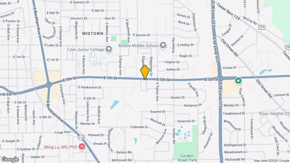 1921 E 5th St Map and Location Details