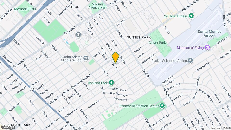 1809 Oak St Map and Location Details