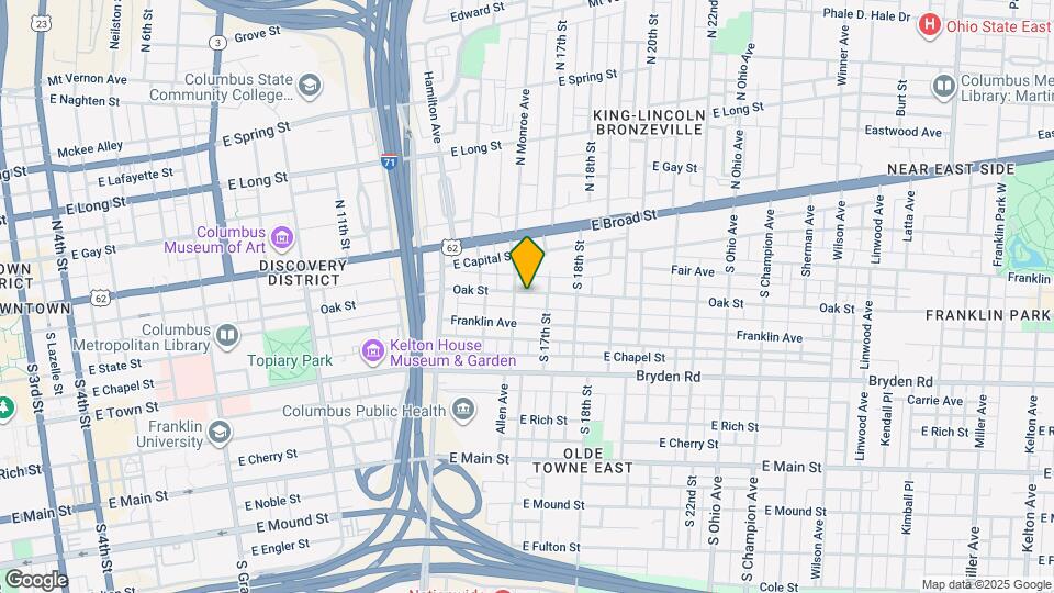 821 Oak St Map and Location Details