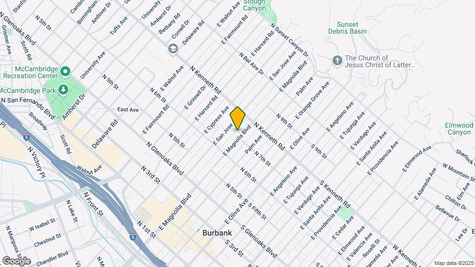 703 E Magnolia Blvd Map and Location Details