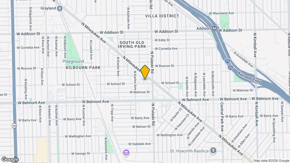 3309 N Keystone Ave Map and Location Details