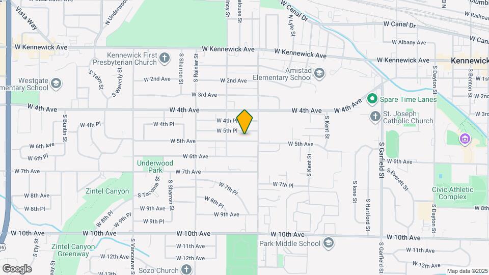 1427 W 5th Pl Map and Location Details