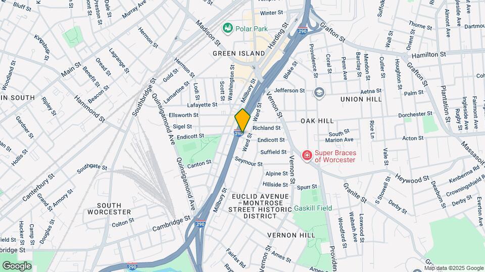 87 Endicott St Mapa y Detalles de la Ubicación