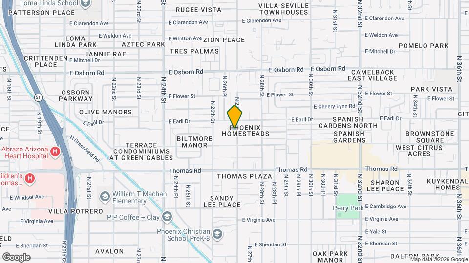 3026 N 27th St Map and Location Details