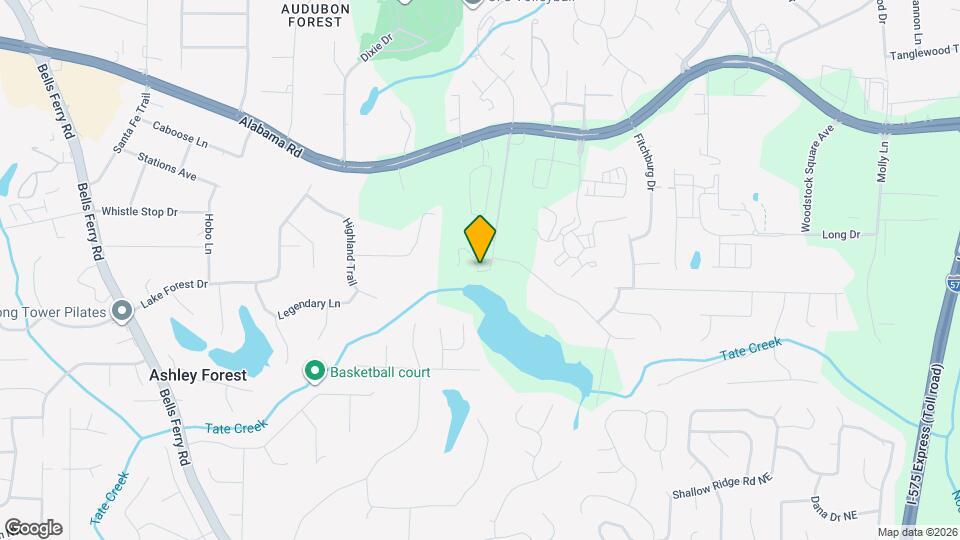 1549 Lake Koinonia Dr, Unit Garden Terrace Lakefront Mapa y Detalles de la Ubicación