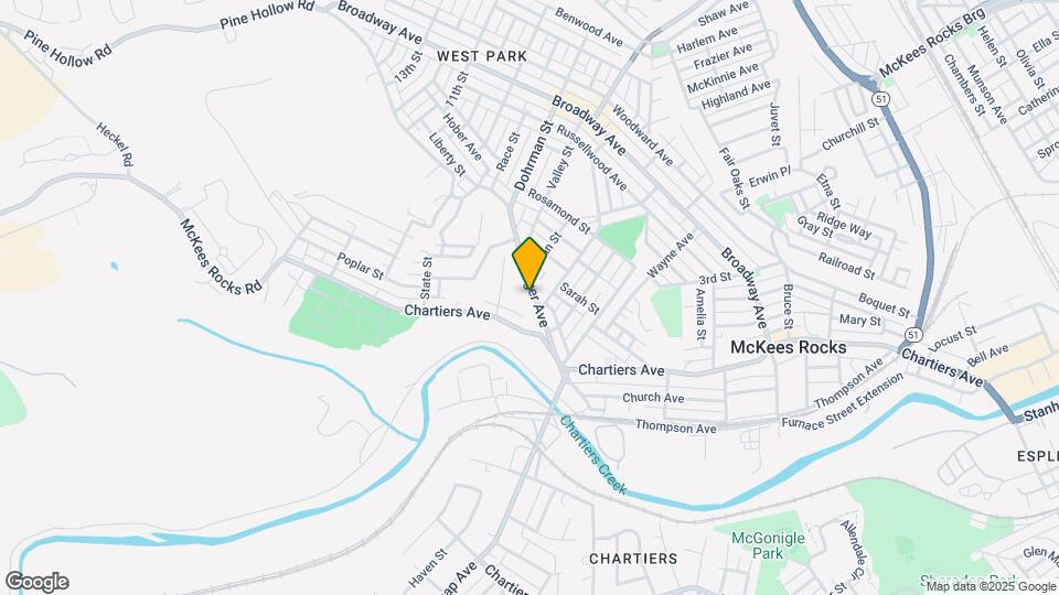 207 Singer Ave Map and Location Details