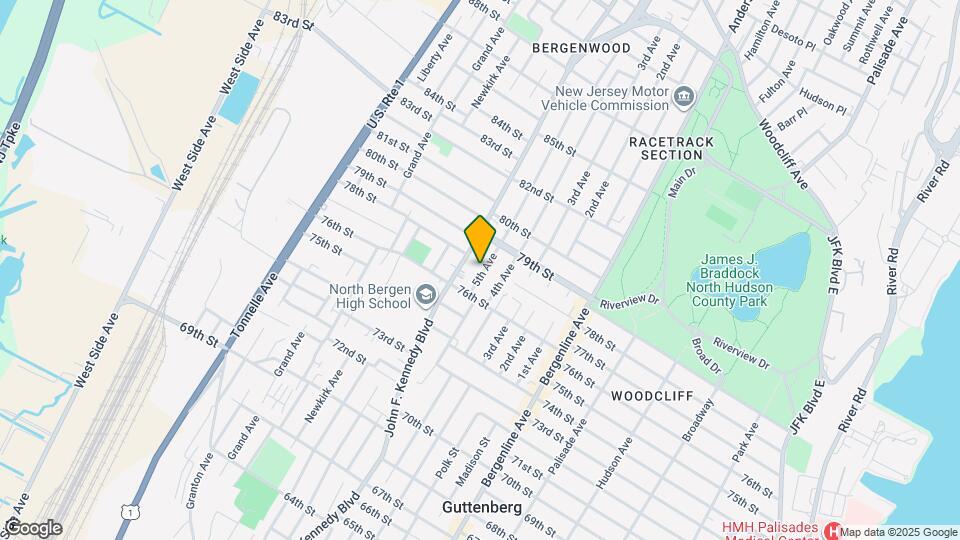 7705 5th Ave Map and Location Details