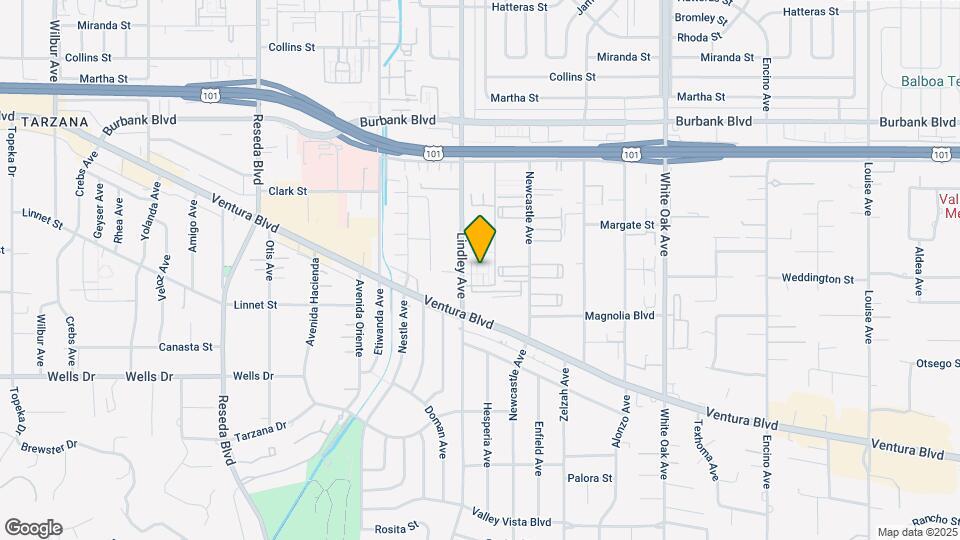 5282 Lindley Ave Mapa y Detalles de la Ubicación