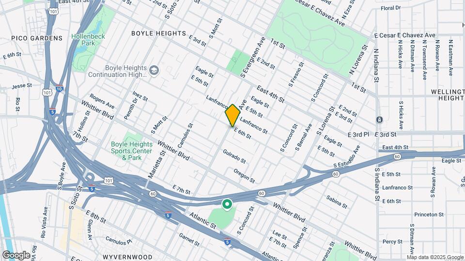 3000 E 6th St Map and Location Details