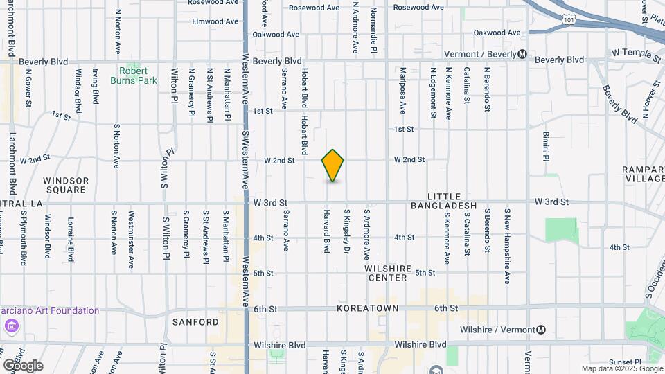240 S Harvard Blvd Map and Location Details