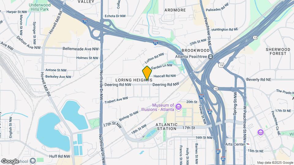 411 Deering Rd NW Map and Location Details