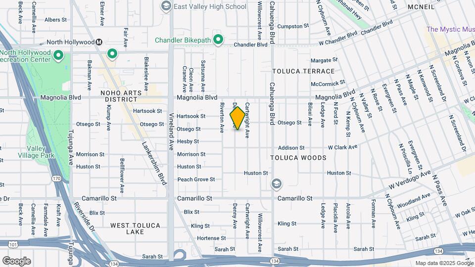 5032-5036 Denny Ave Map and Location Details