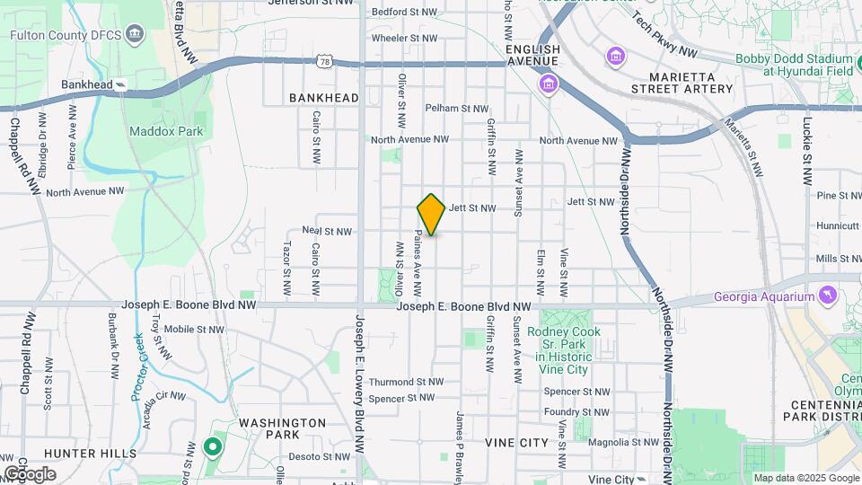 416 Andrew J Hairston PL NW Mapa y Detalles de la Ubicación