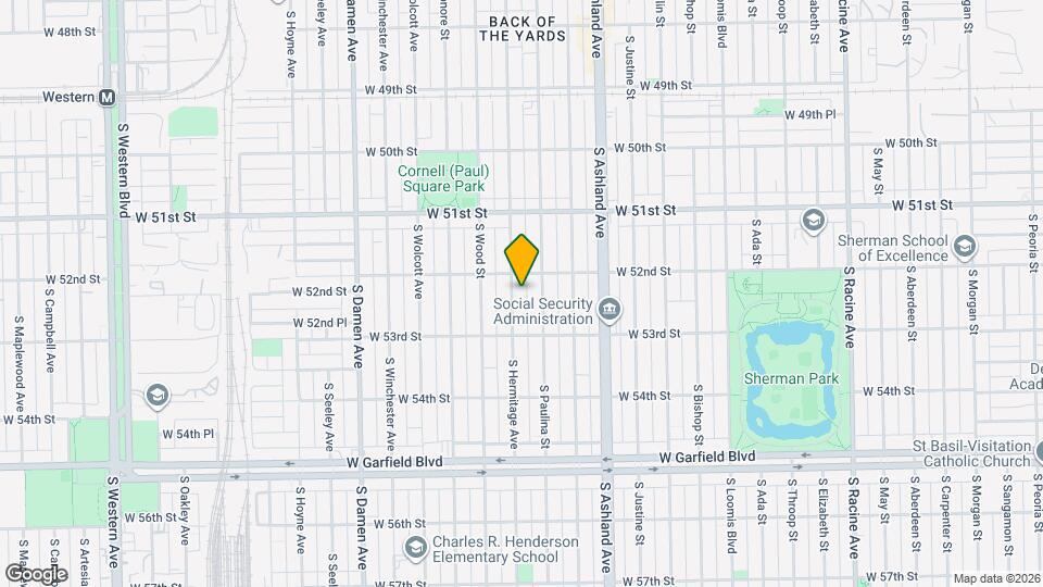 5217 S Hermitage Ave, Unit 2F Mapa y Detalles de la Ubicación