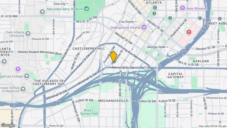 32 Peachtree St SW Mapa y Detalles de la Ubicación