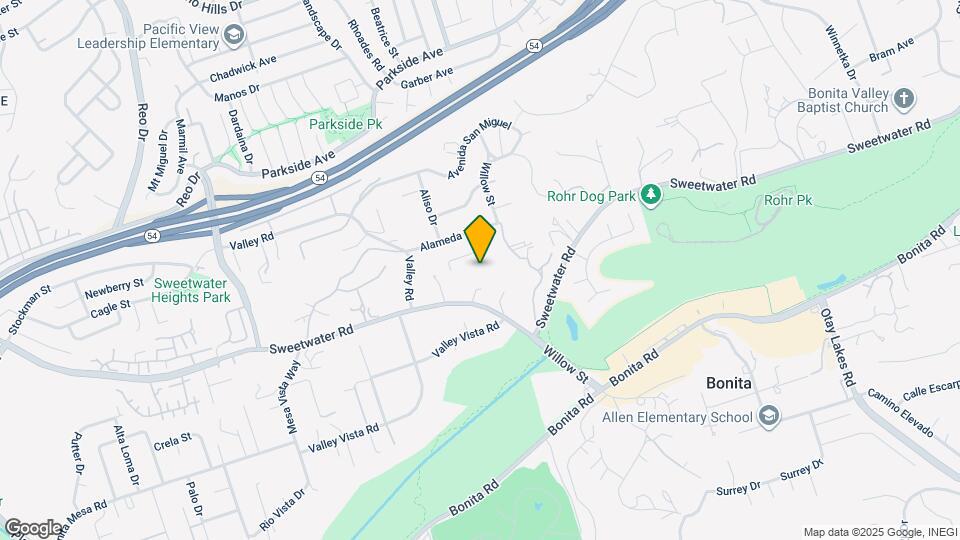 3744 Bonita Canyon Rd Map and Location Details