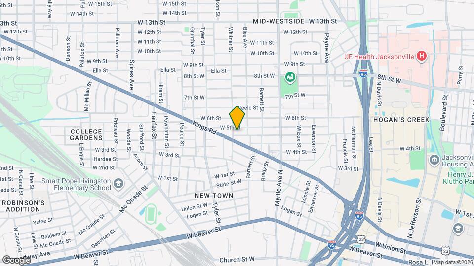 1489 Grothe St Map and Location Details