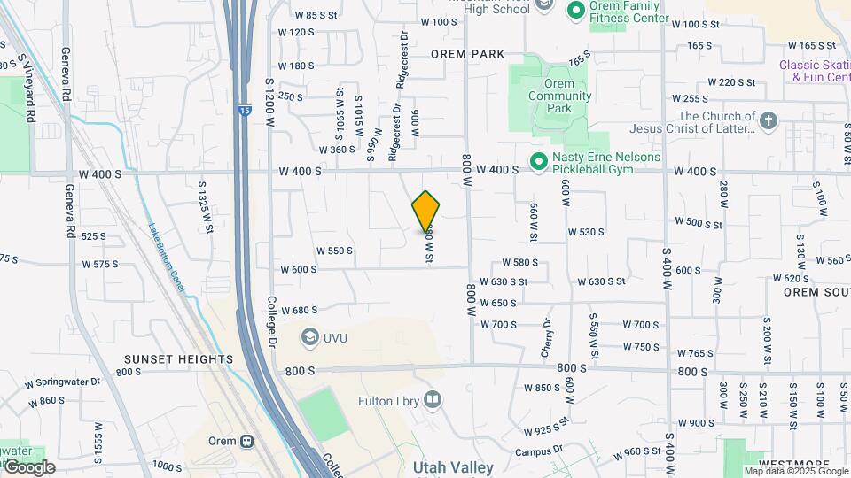548 S 880 W St Map and Location Details