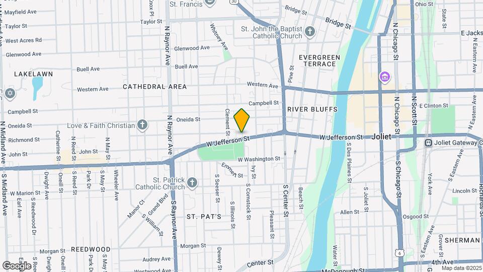 511 W Jefferson St, Unit 3 Map and Location Details