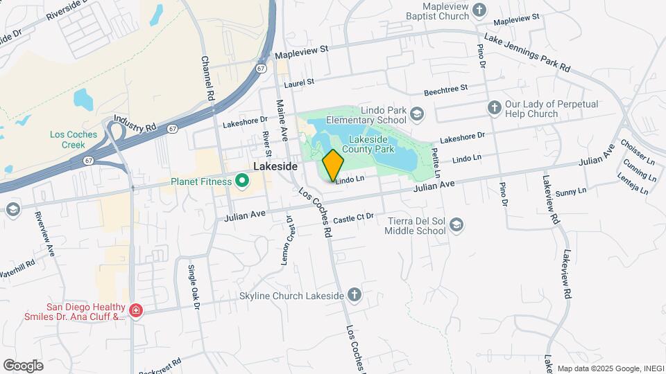 12621 Lindo Ln Map and Location Details